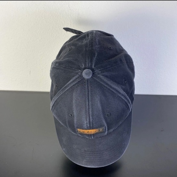 Naked100 USA Hat Black Orange Patch Logo Cap Adjustable Curved Bill Streetwear - Picture 5 of 7